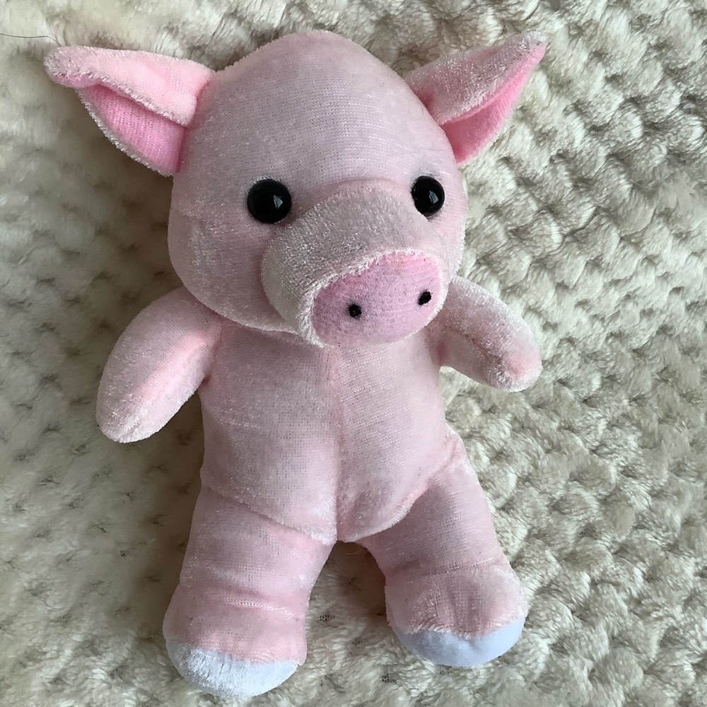 Unbranded Pink Plush Pig Stuffed Animal Toy with White Feet 🐷